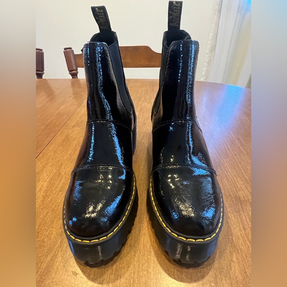 Dr. Martens Rozalie Black Patent Leather Boots Women’s US 9 EU 41